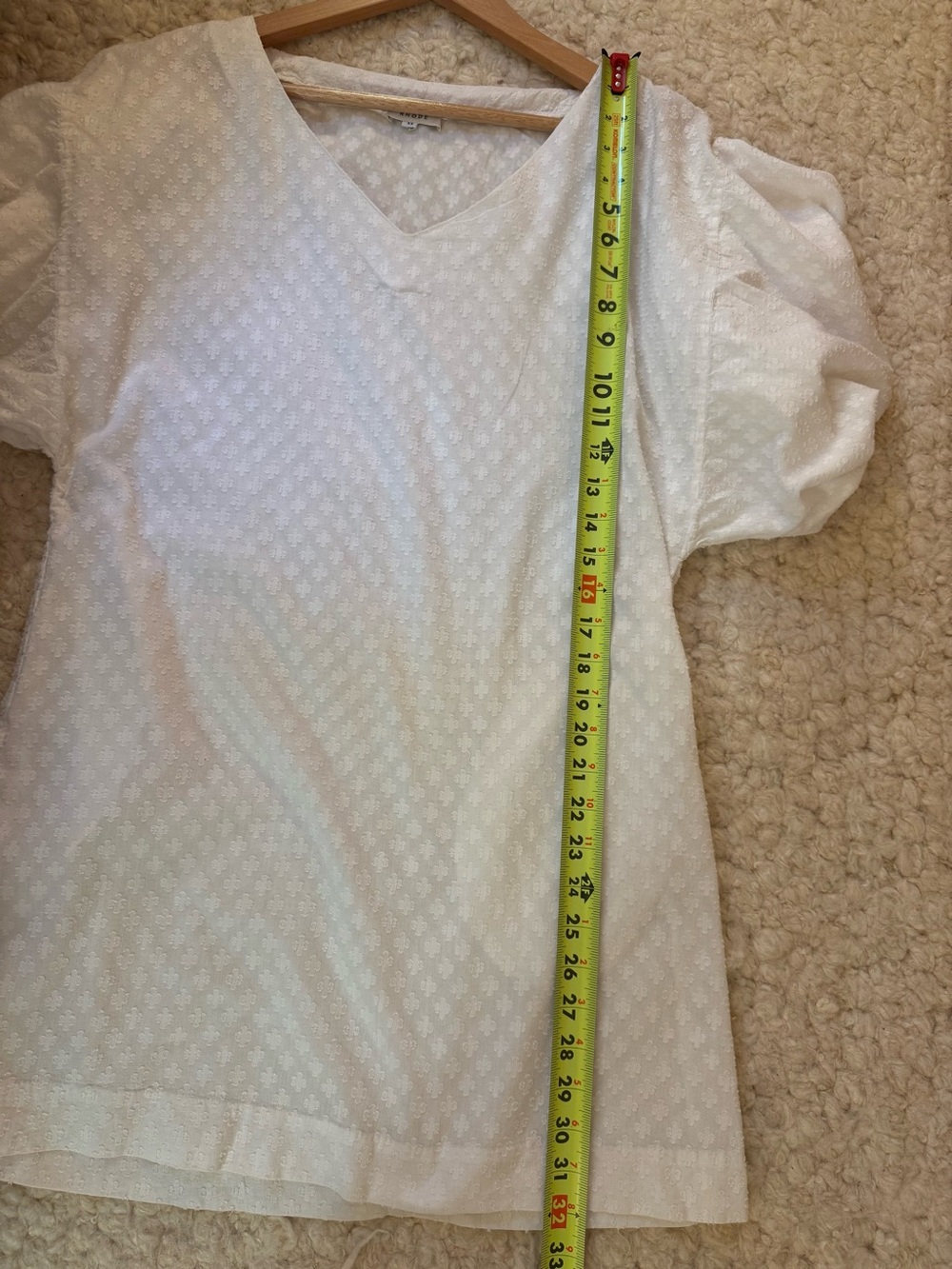 RHODE Arya Mini Dress White Clover Pattern Women’s XS - No Belt 100% cotton. - Picture 10 of 10